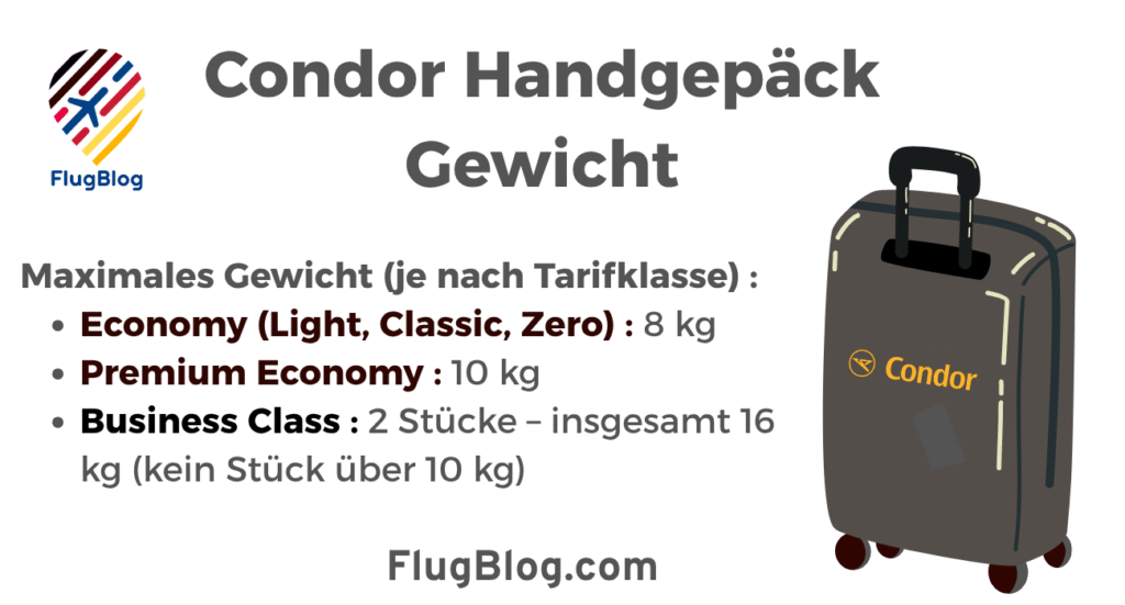 Condor Handgepäck Gewicht